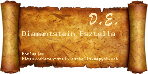 Diamantstein Esztella névjegykártya